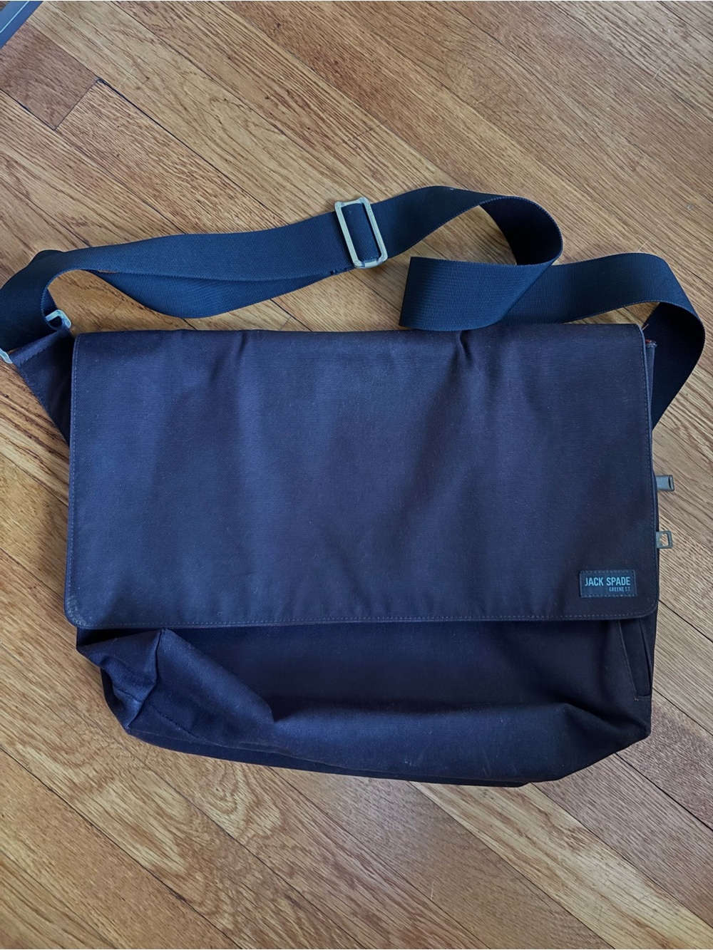 Jack Spade Brown Messenger Bag with Adjustable Strap